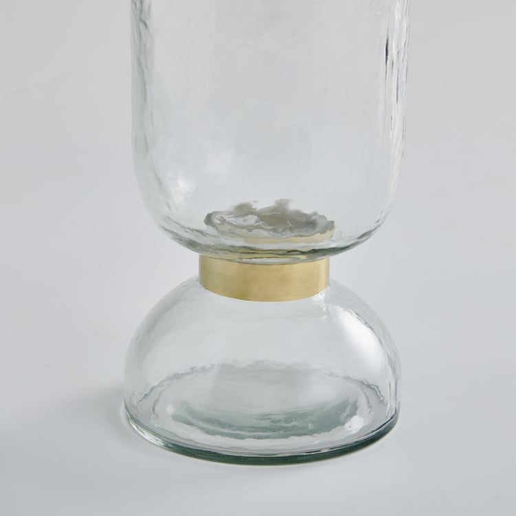 Modern Luxe Glass Hurricane Candle Holder