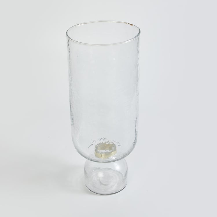 Splendid Modern Luxe Glass Hammered Vase