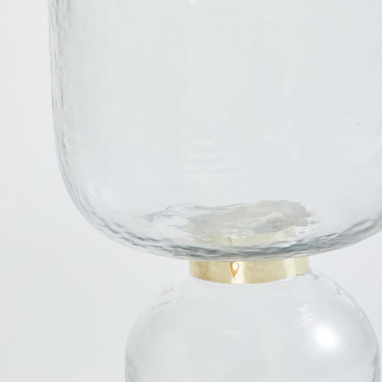 Splendid Modern Luxe Glass Hammered Vase