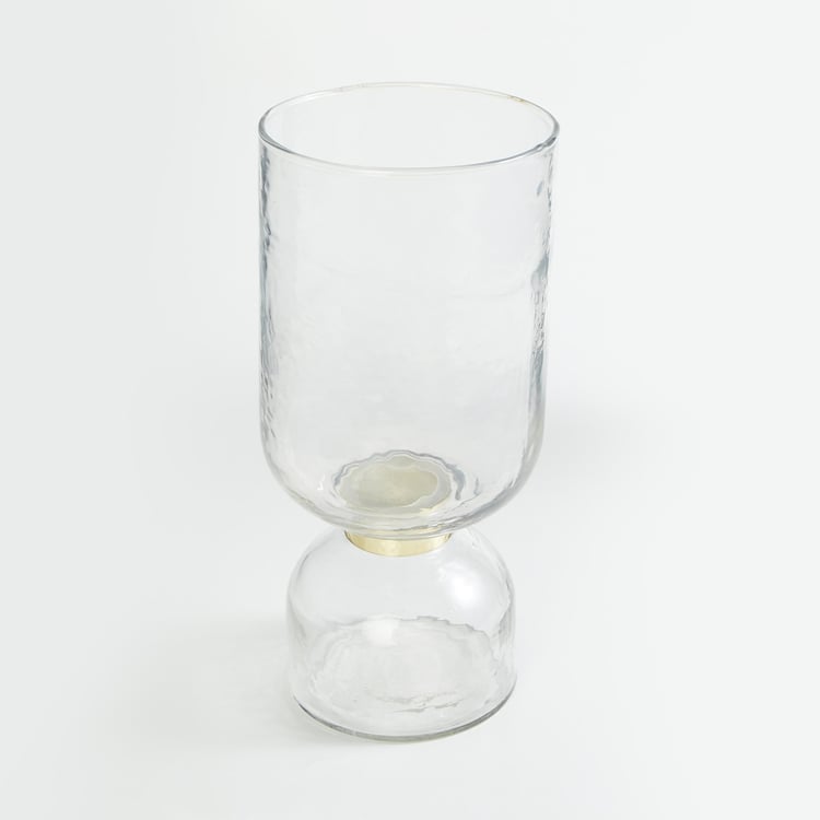 Splendid Modern Luxe Glass Hammered Vase