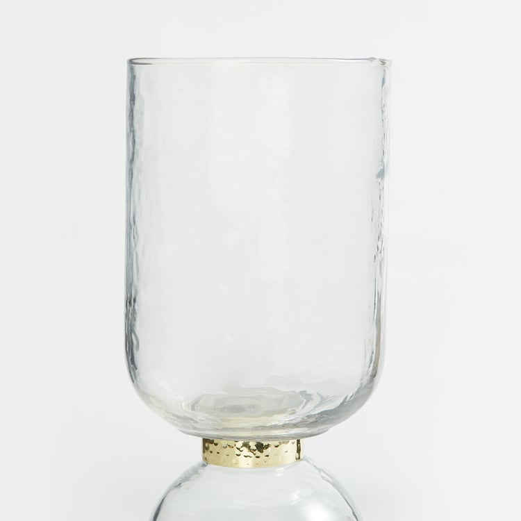 Splendid Modern Luxe Glass Hammered Vase