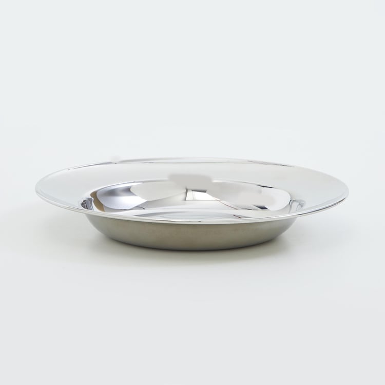 Blaze Stainless Steel Soup Plate - 21.5cm