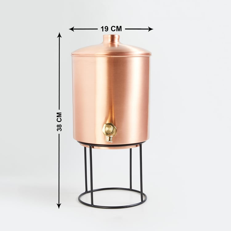 Healthy Living Copper Decanter with Stand - 5L