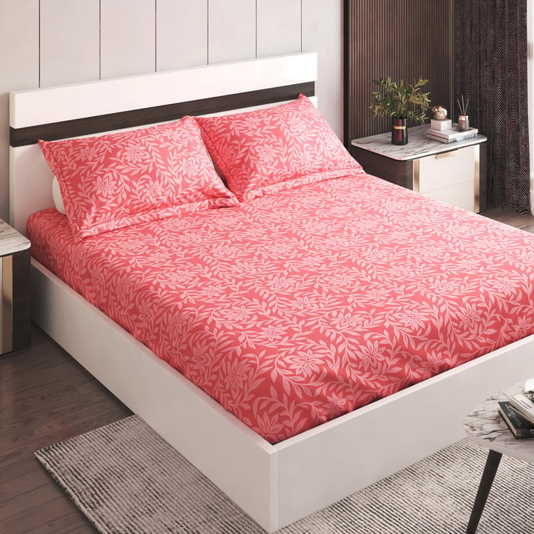 Corsica Bela Microfibre Printed 3Pcs Queen Bedsheet Set