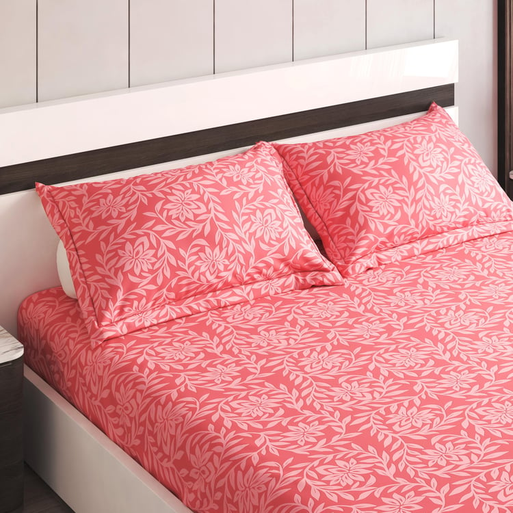 Corsica Bela Microfibre Printed 3Pcs Queen Bedsheet Set