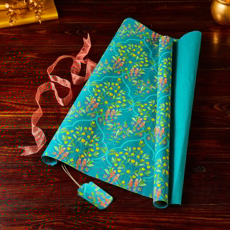 Corsica Bela Wrapping Sheet with Tag and Ribbon