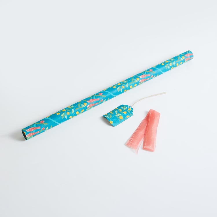 Corsica Bela Wrapping Sheet with Tag and Ribbon