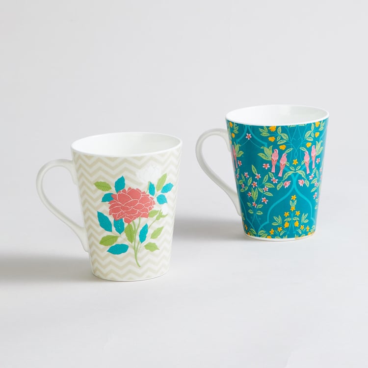 Corsica Bela Set of 2 Bone China Coffee Mugs