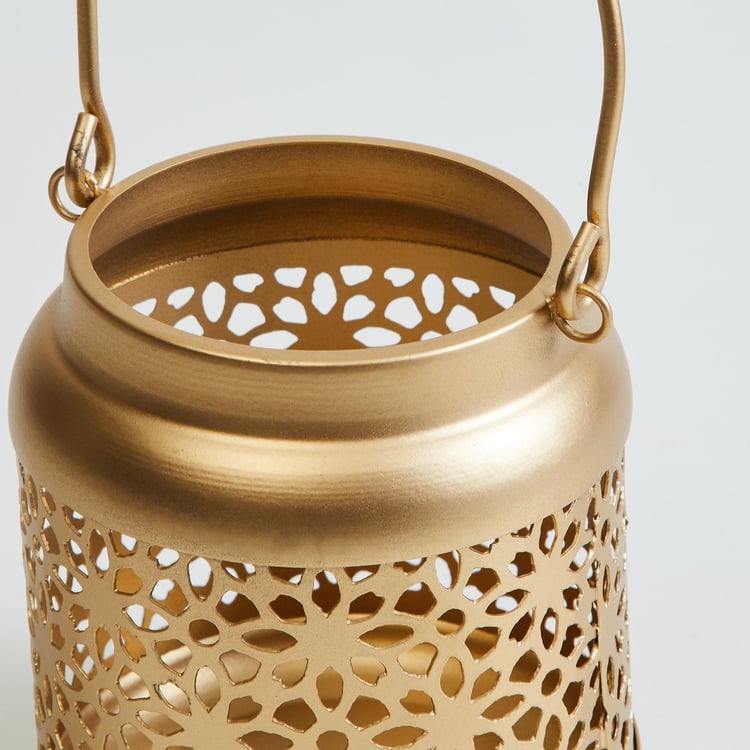 Corsica Bela Metal Cutwork Hanging Candle Holder