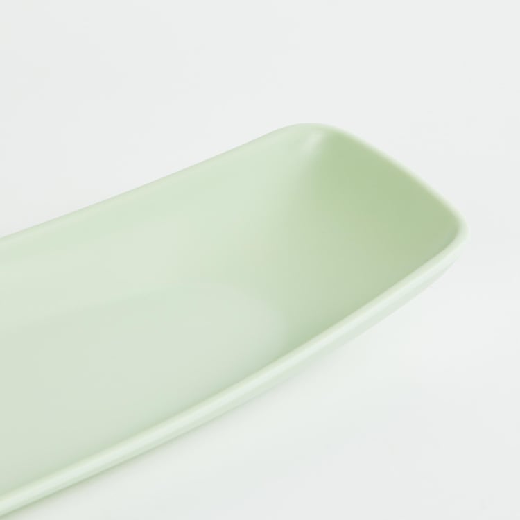 Soulful Pastels Melamine Slanted Serving Platter - 24.5x12cm