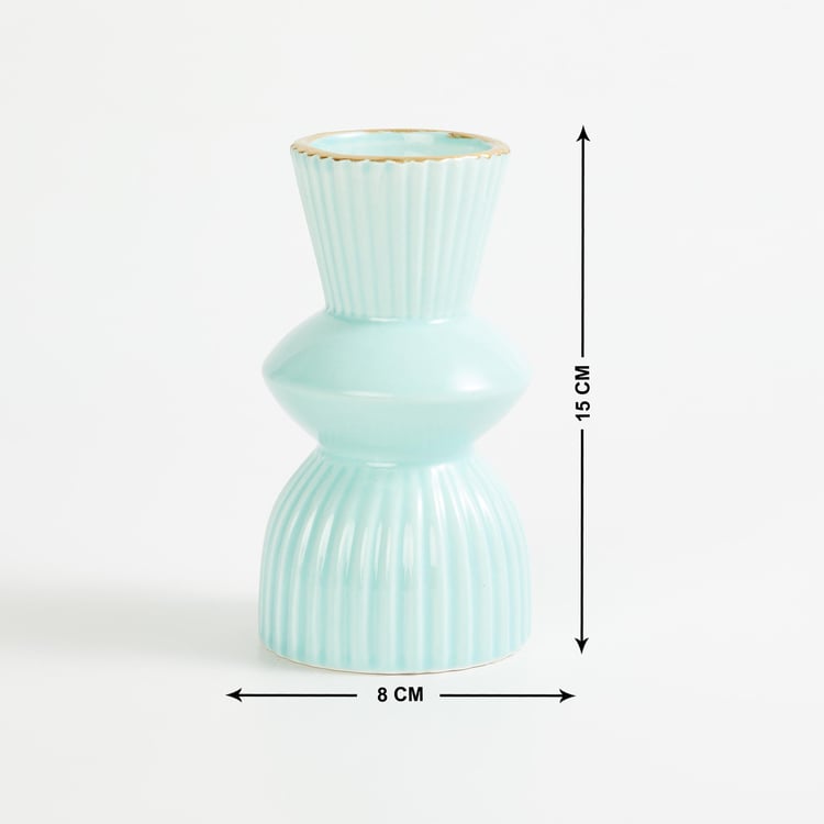 Splendid Modern Luxe Ceramic Curved Vase