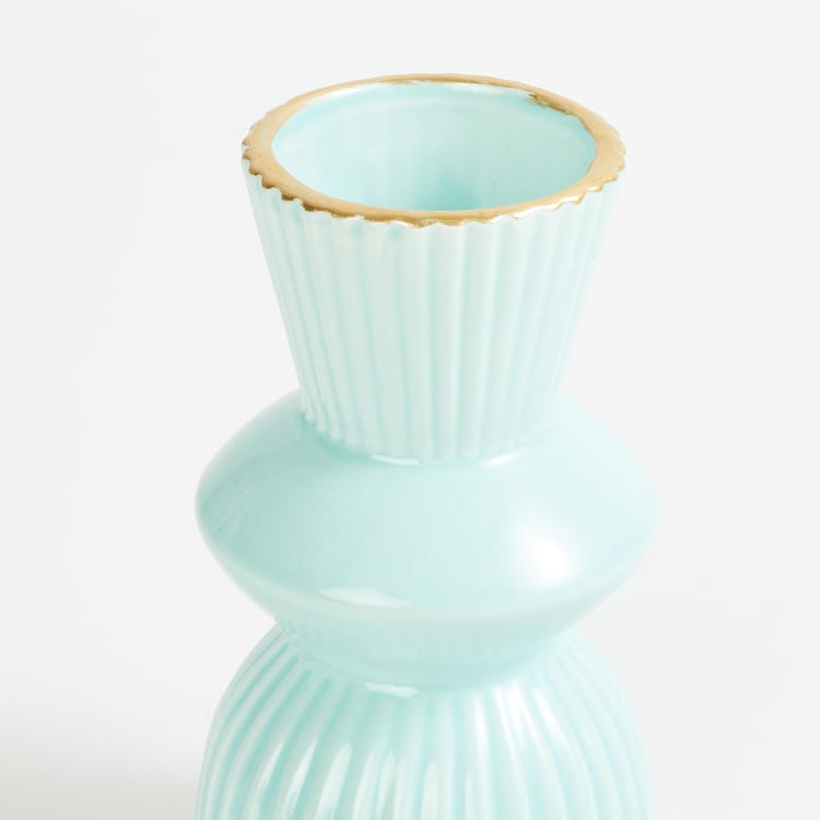 Splendid Modern Luxe Ceramic Curved Vase