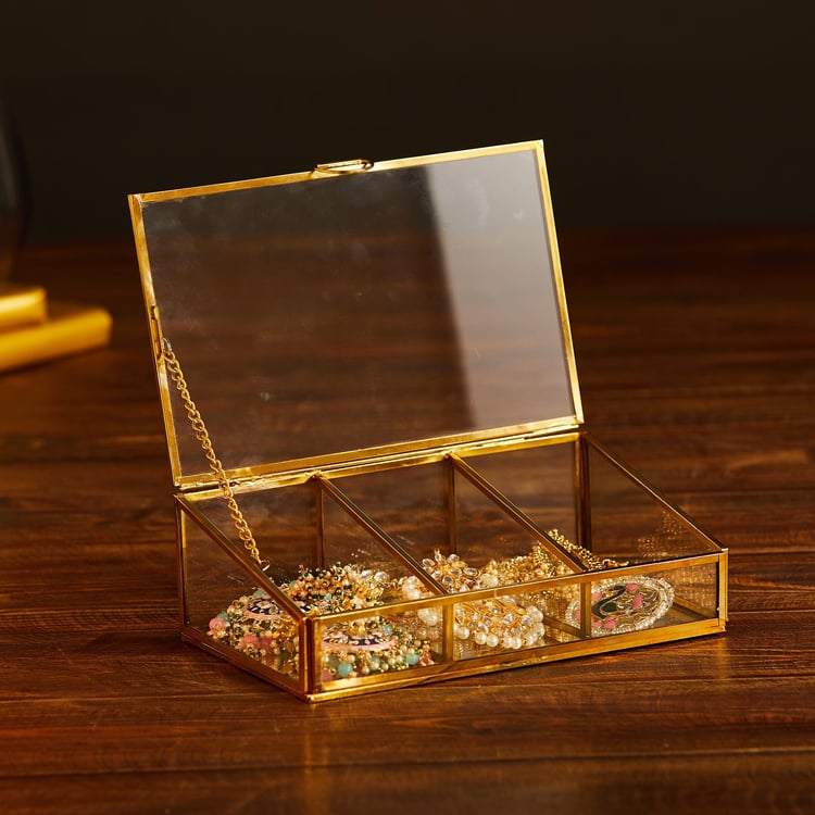 Corsica Bela Glass Jewellery Box