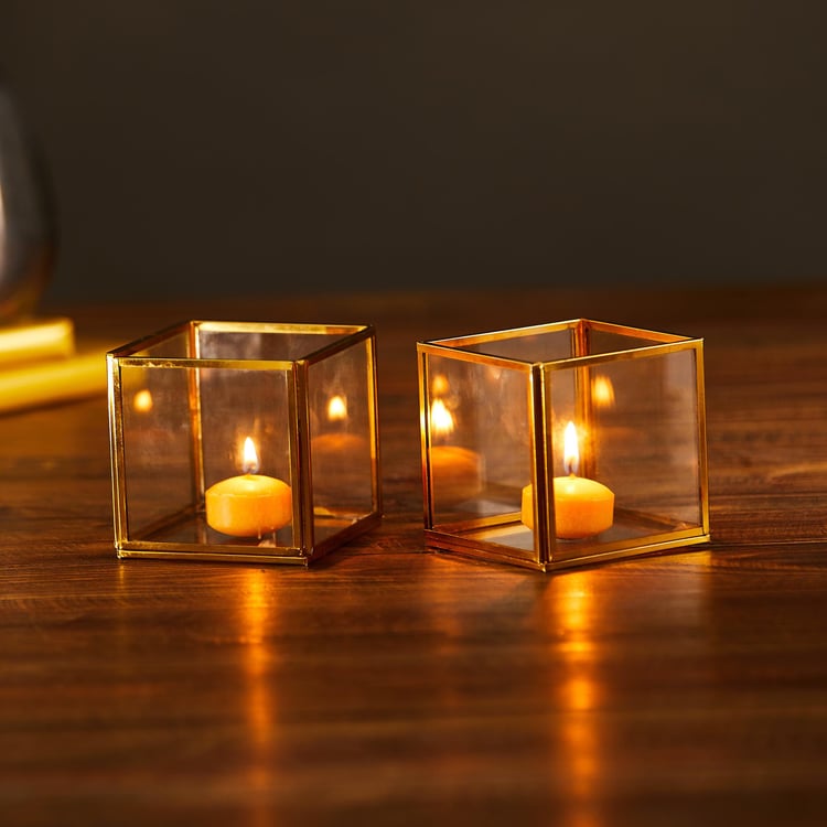 Corsica Bela Set of 2 Glass Votive Holders
