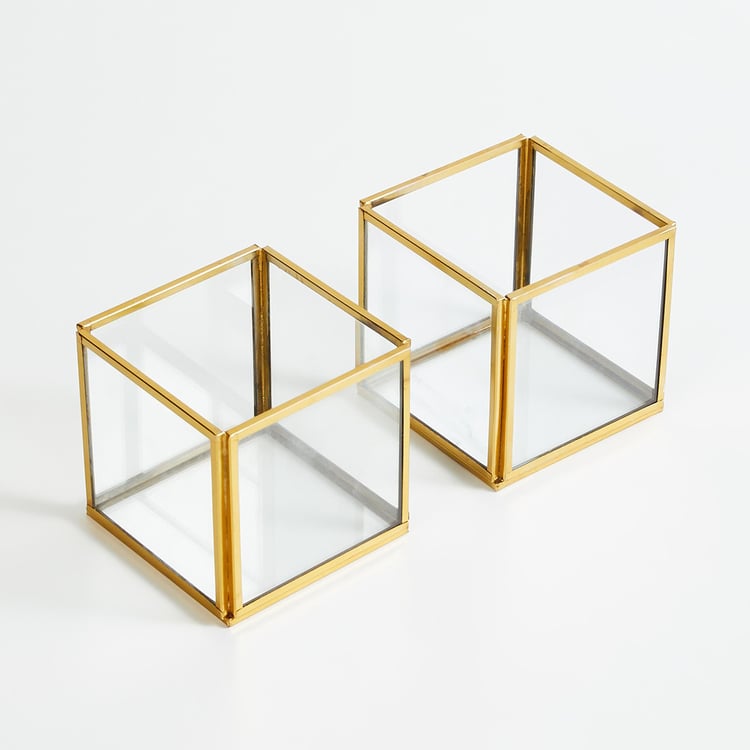 Corsica Bela Set of 2 Glass Votive Holders