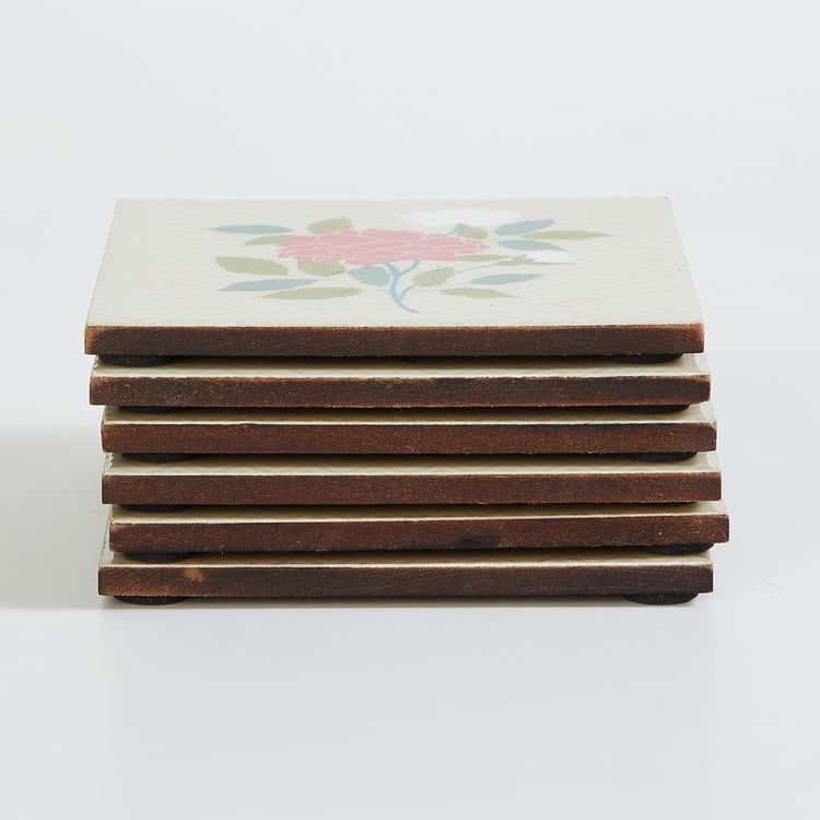 Corsica Bela Set of 6 Wood Coasters