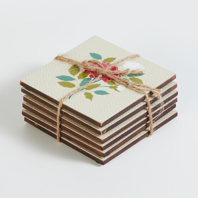 Corsica Bela Set of 6 Wood Coasters