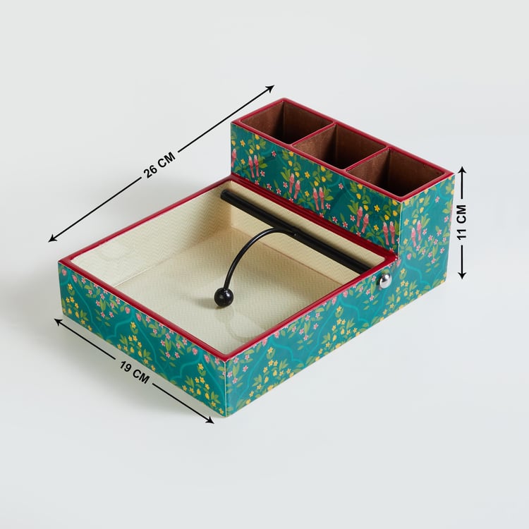 Corsica Bela Wood Napkin and Cutlery Holder