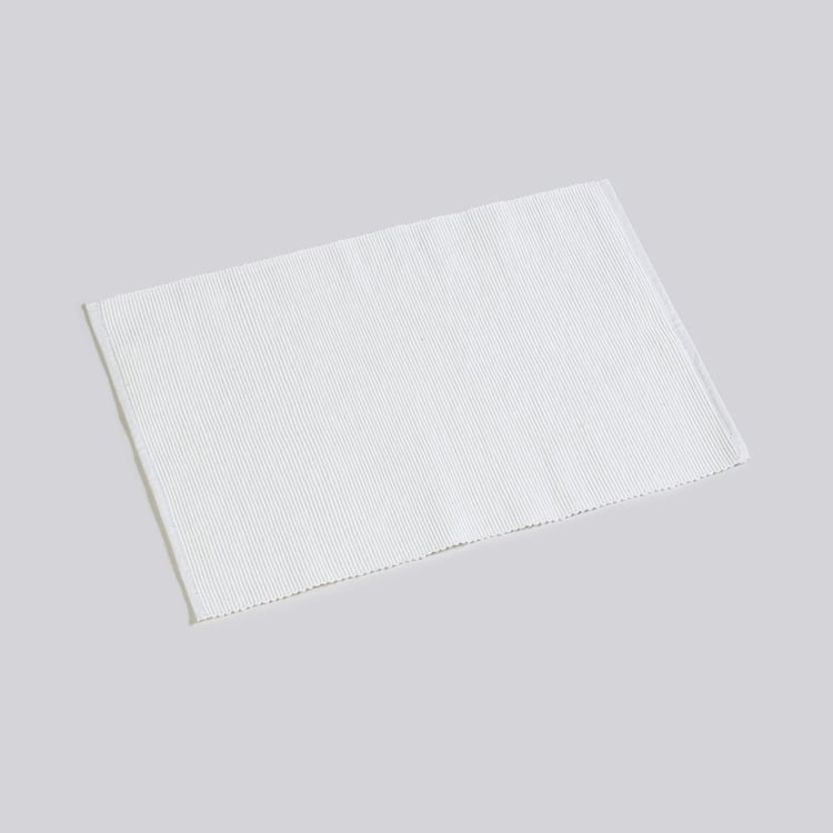 Glitz Silver Solid Cotton Placemat - 33x48cm