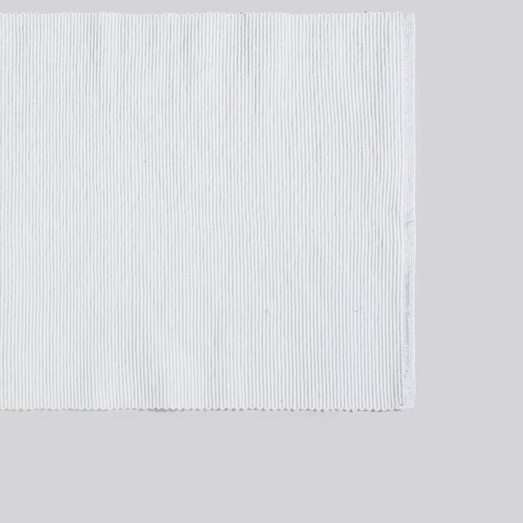 Glitz Silver Solid Cotton Placemat - 33x48cm