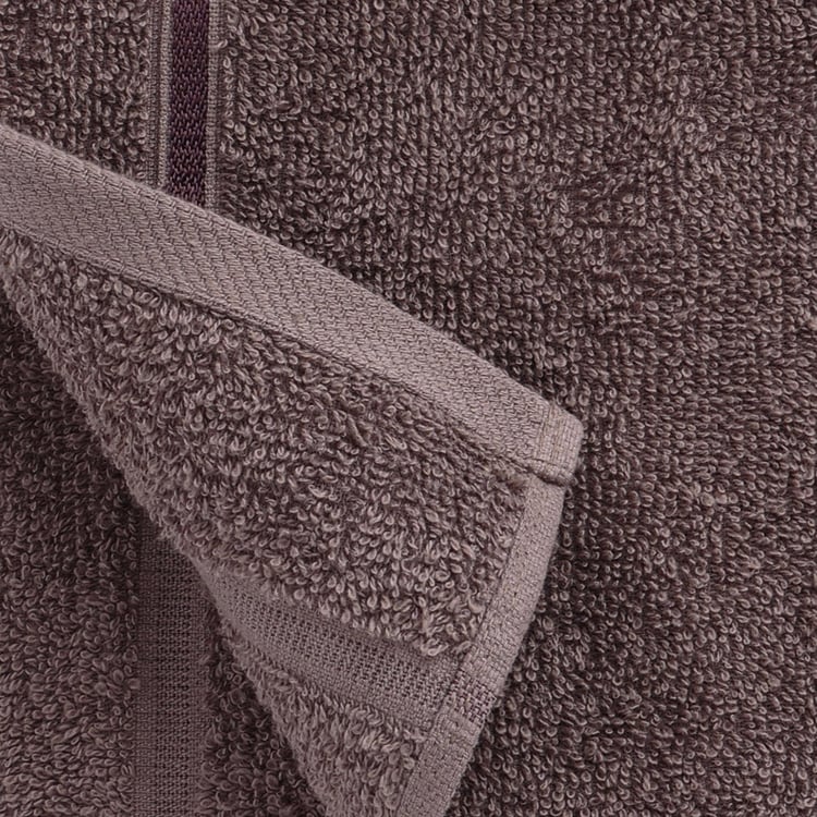 SPACES Atrium Brown Textured Cotton Bath Towel - 70x150cm