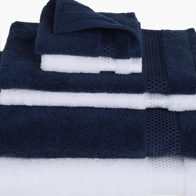 SPACES Atrium Plus Multicolour Textured Cotton Towel Set - Set of 6