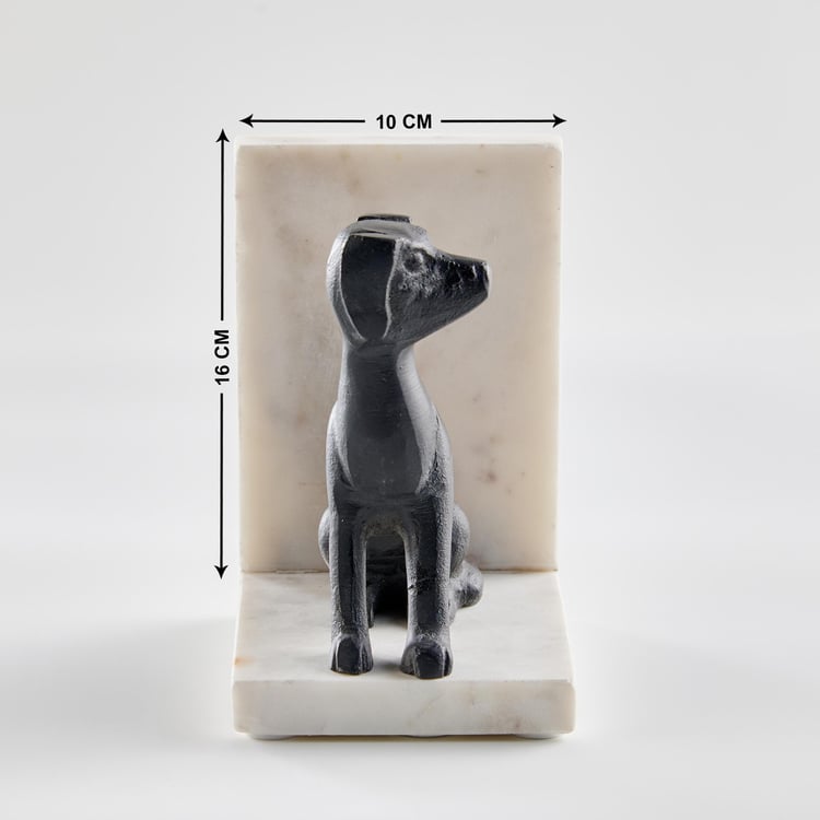 Splendid Aluminium Dog Book End