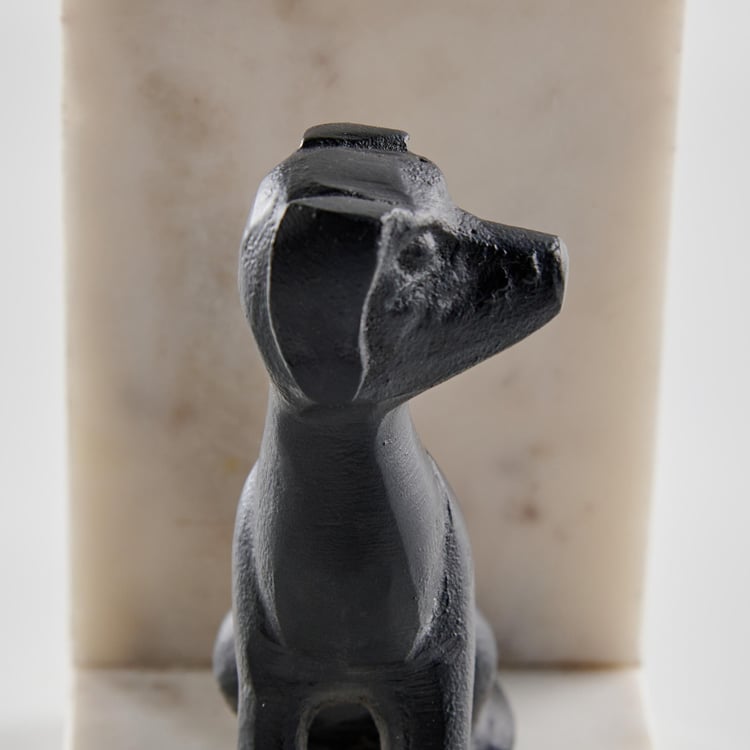 Splendid Aluminium Dog Book End