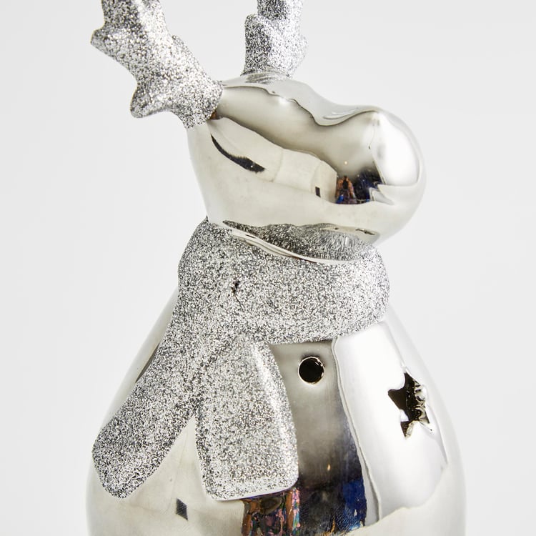 Carols Ceramic Reindeer Snowman Table Accent