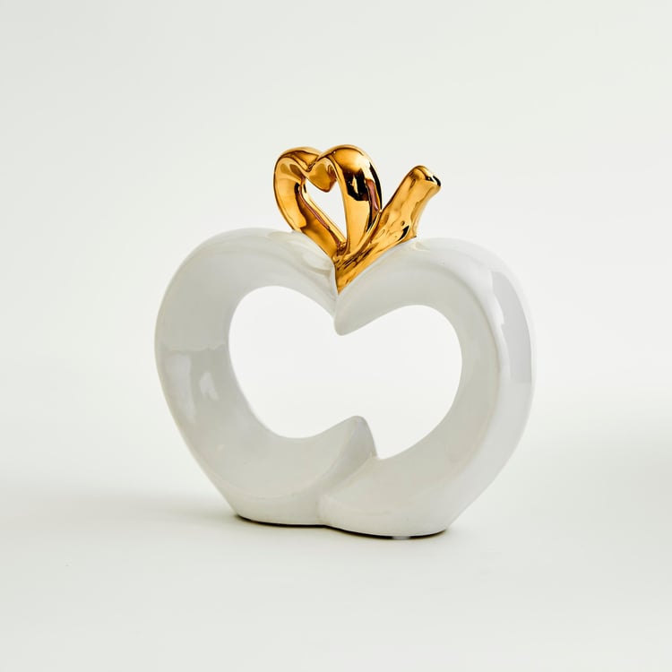 Love Forever Ceramic Heart Table Accent