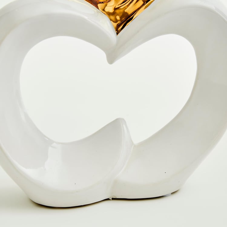 Love Forever Ceramic Heart Table Accent