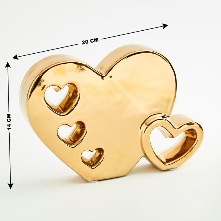 Love Forever Ceramic Heart Table Accent