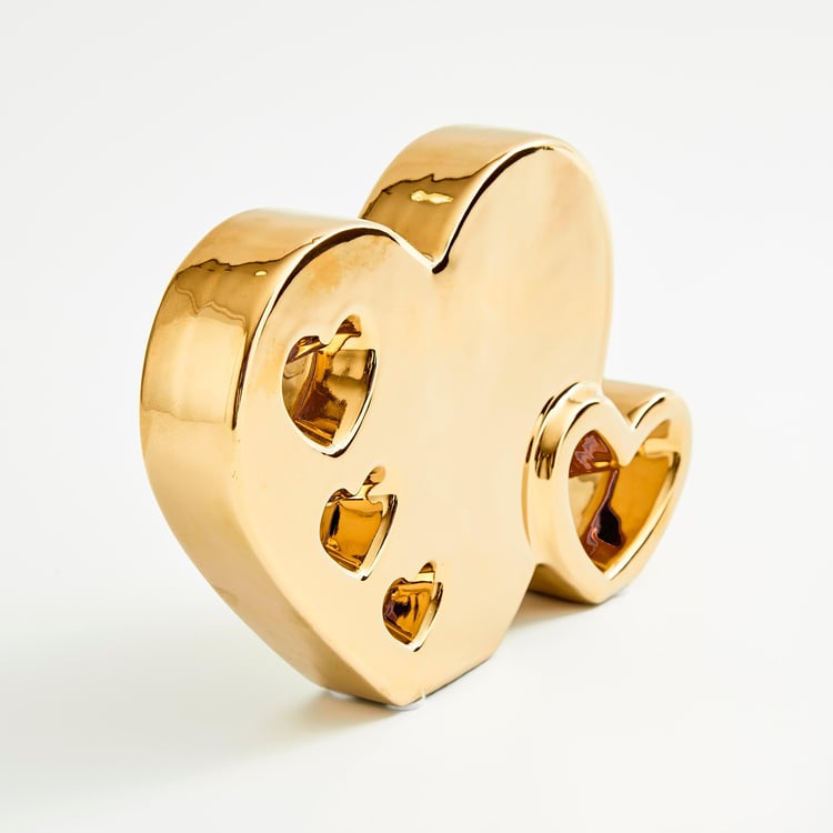 Love Forever Ceramic Heart Table Accent