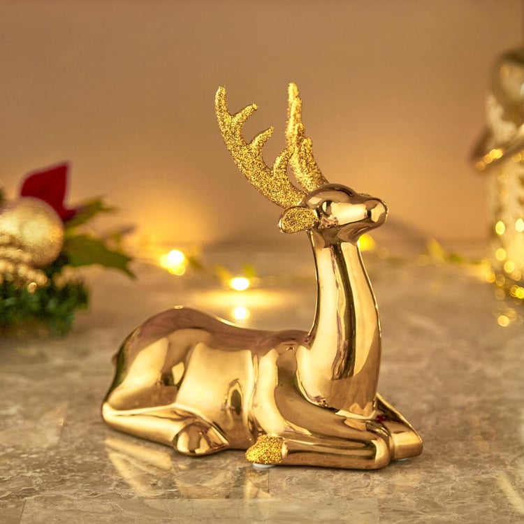 Carols Ceramic Reindeer Figurine