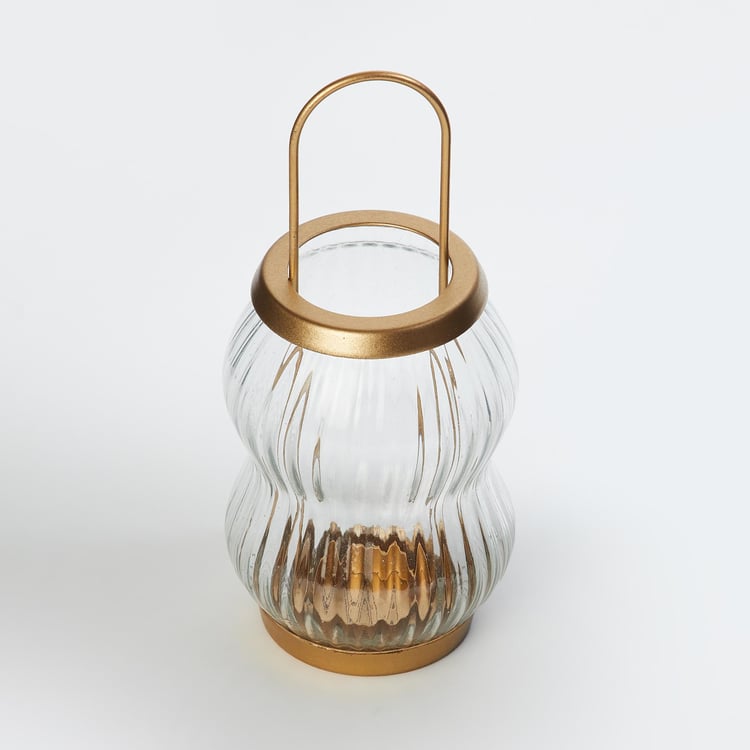 Modern Glass and Metal Lantern