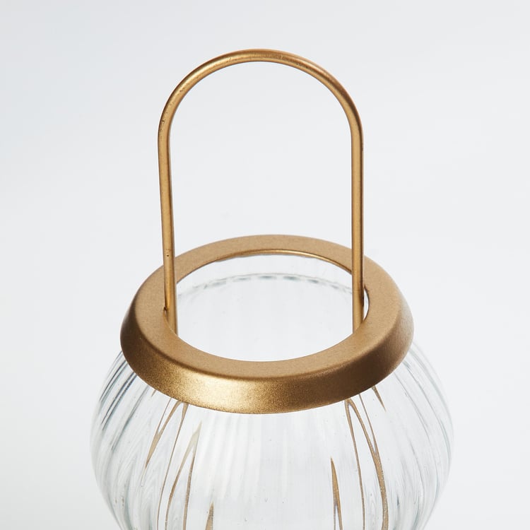 Modern Glass and Metal Lantern