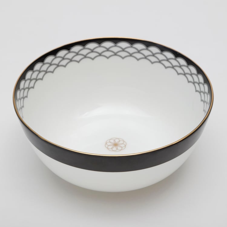 Andrey Bone China Printed Serving Bowl - 1.8L