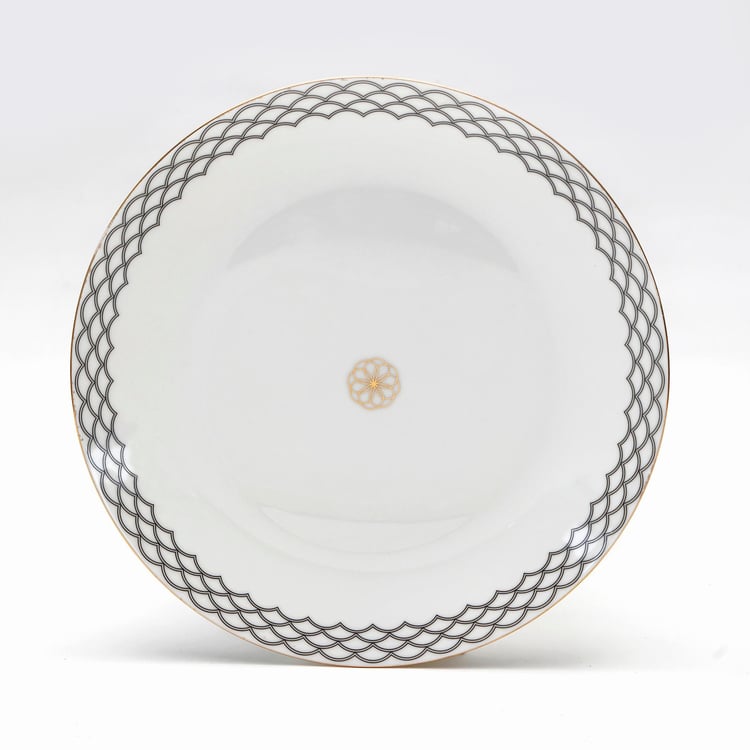 Andrey Bone China Printed Dinner Plate - 27.5cm