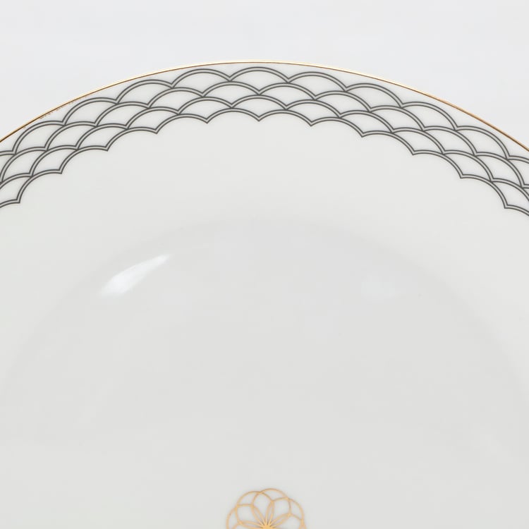 Andrey Bone China Printed Dinner Plate - 27.5cm