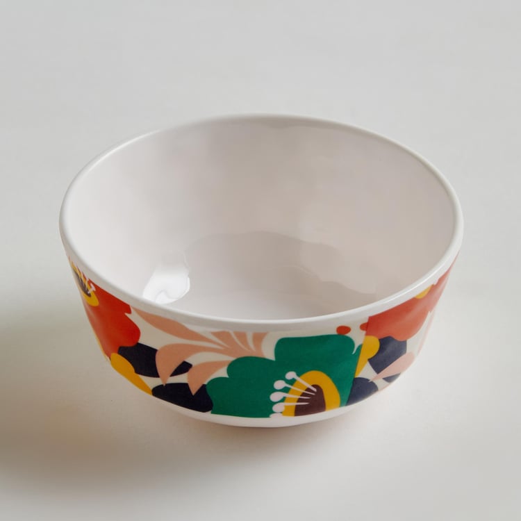 Meadowas Printed Melamine Serving Bowl - 250 ml