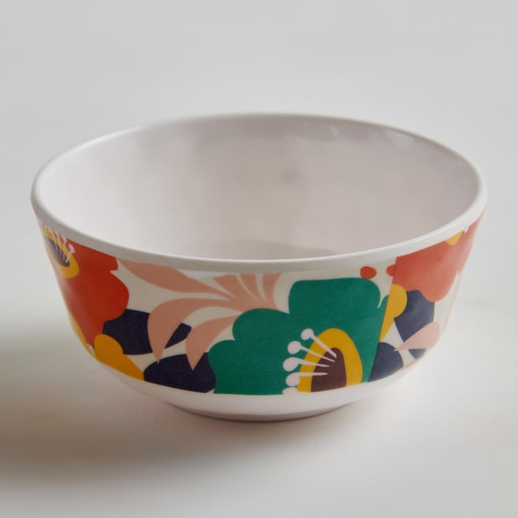 Meadowas Printed Melamine Serving Bowl - 250 ml