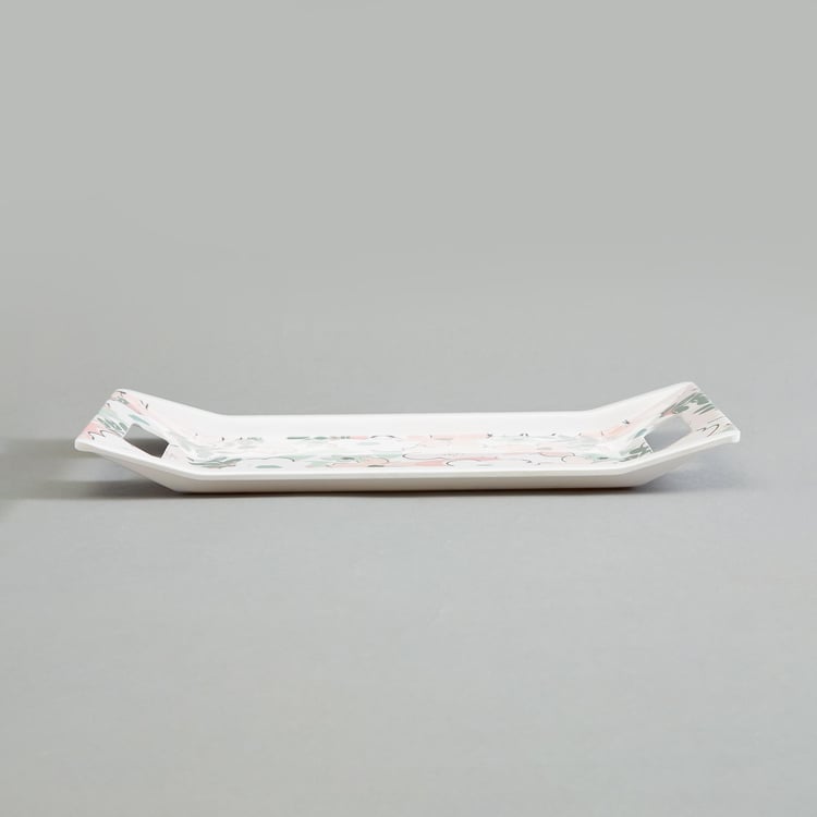 Meadows Melamine Printed Serving Tray - 30.5x17.8cm