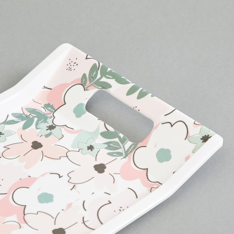 Meadows Melamine Printed Serving Tray - 30.5x17.8cm