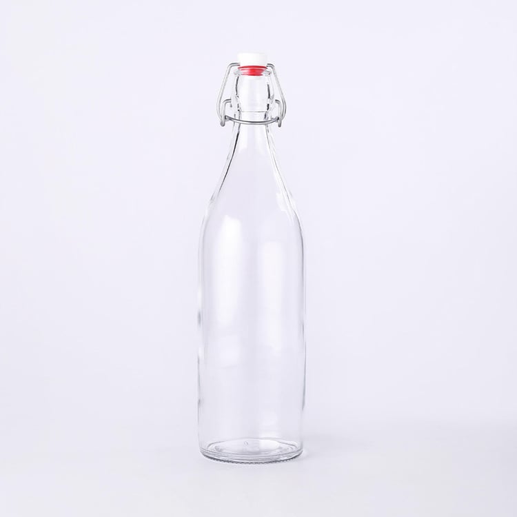 WONDERCHEF Bormioli Clear Glass Water Bottle - 1000ml