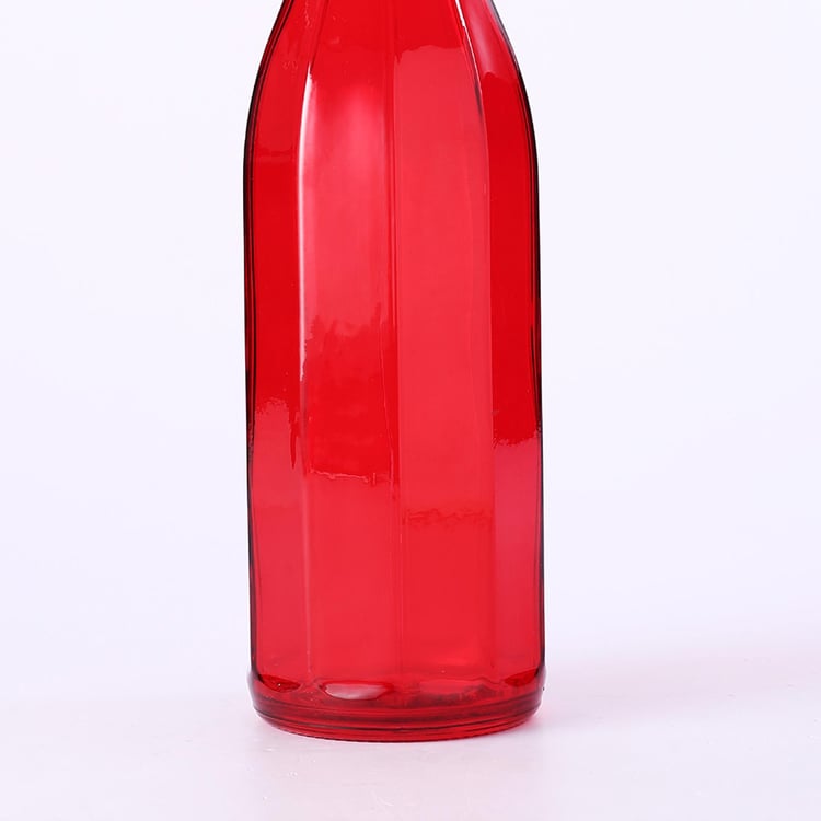 WONDERCHEF Borimoli Red Transparent Glass Bottle - 1L