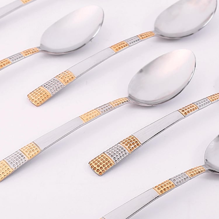 WONDERCHEF Roma Multicolour Embellished Stainless Steel Teaspoon - Set Of 6