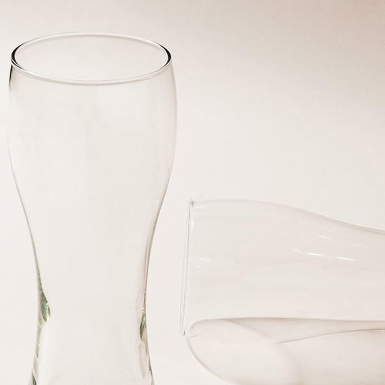 WONDERCHEF Bormioli Transparent Glass Beer Tumbler - 385ml - Set Of 6