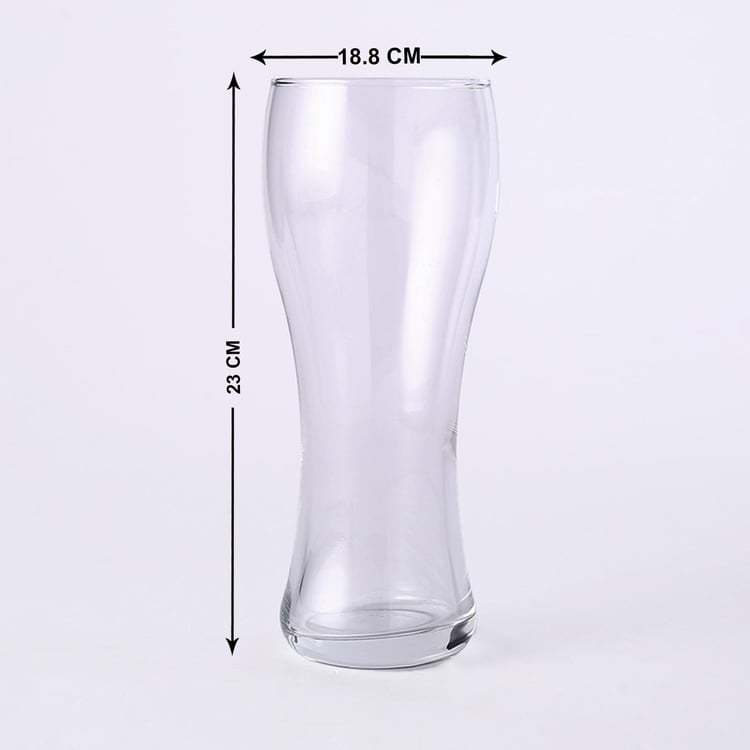 WONDERCHEF Bormioli Transparent Glass Beer Tumbler - 400ml - Set Of 6