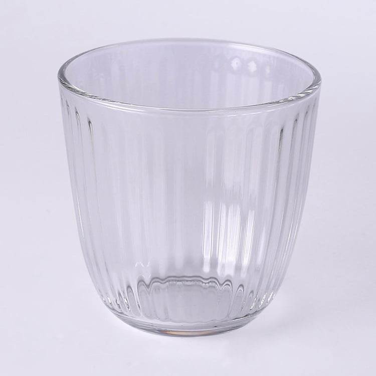 WONDERCHEF Bormioli Transparent Textured Glass Tumbler - Set Of 6