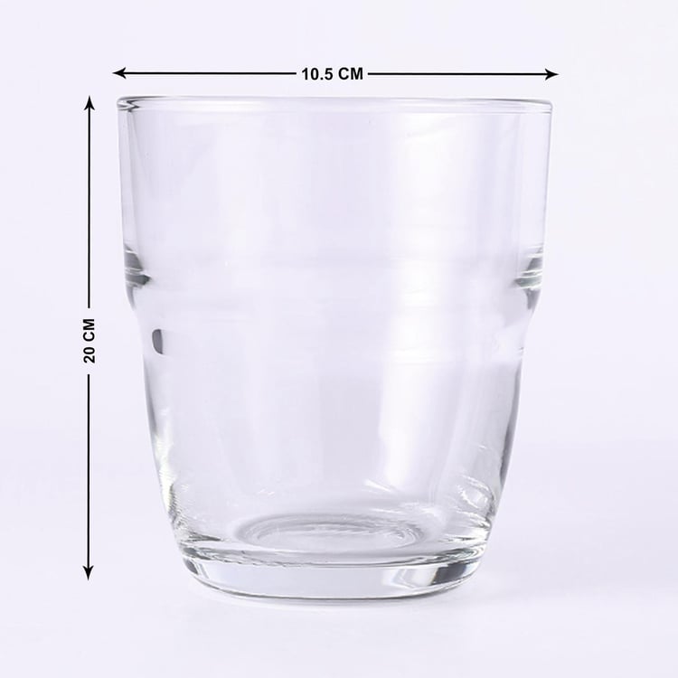 WONDERCHEF Bormioli Transparent Glass Tumbler - 305ml - Set Of 6